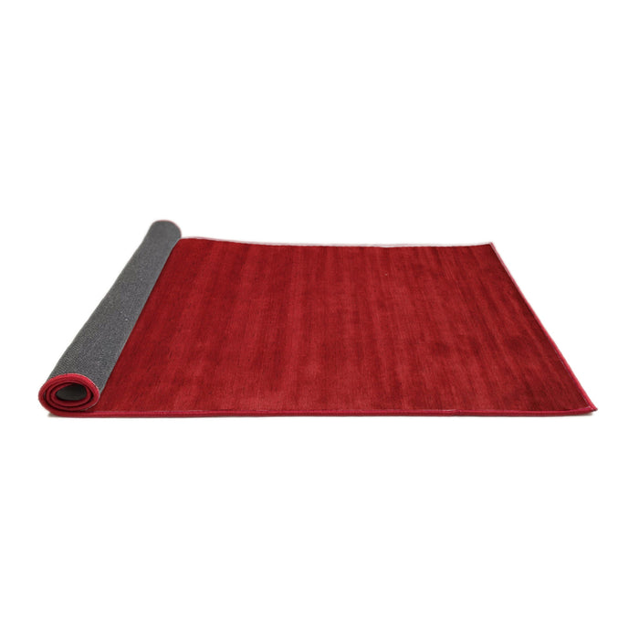 Thickness of Contemporary Red Modern Rug, con111