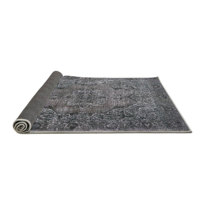 Thickness of Contemporary Gray Modern Rug, con1110