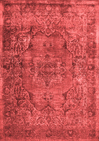 Abstract Red Contemporary Rug, con1110red