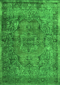 Abstract Green Contemporary Rug, con1110grn