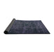 Thickness of Contemporary Dark Slate Blue Modern Rug, con1111