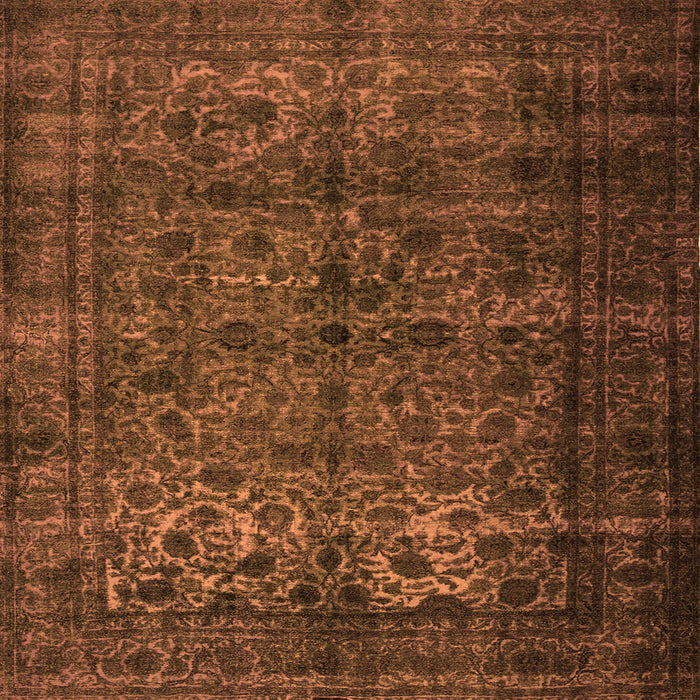 Serging Thickness of Abstract Orange Contemporary Rug, con1111org