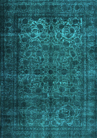 Abstract Turquoise Contemporary Rug, con1111turq