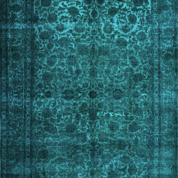 Abstract Turquoise Contemporary Rug, con1111turq