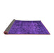 Sideview of Abstract Purple Contemporary Rug, con1111pur