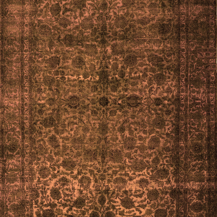 Abstract Orange Contemporary Rug, con1111org