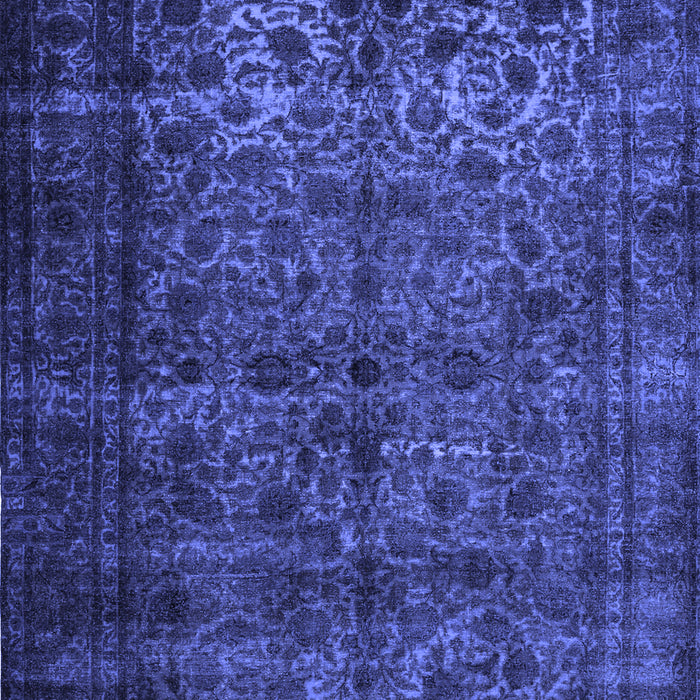 Machine Washable Abstract Blue Contemporary Rug, wshcon1111blu
