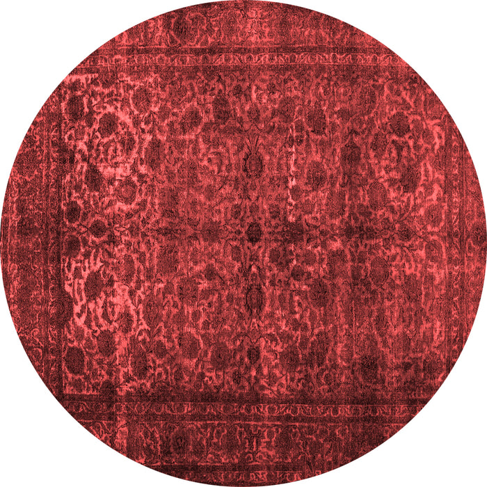 Abstract Red Contemporary Rug, con1111red