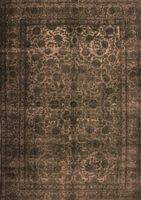 Abstract Brown Contemporary Rug, con1111brn