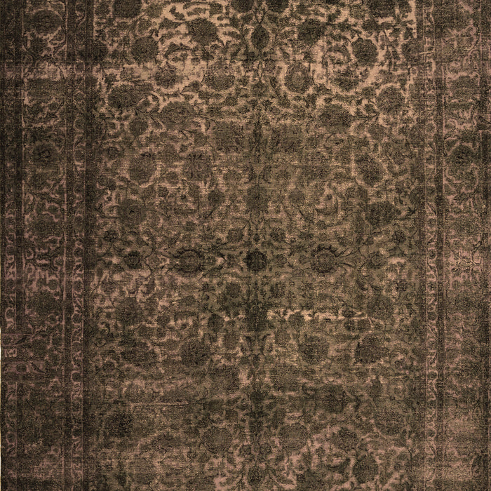 Abstract Brown Contemporary Rug, con1111brn