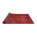 Abstract Red Contemporary Area Rugs