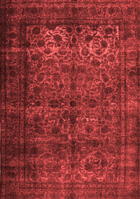 Abstract Red Contemporary Rug, con1111red