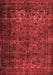 Abstract Red Contemporary Area Rugs