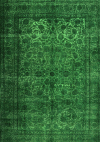 Abstract Green Contemporary Rug, con1111grn