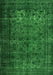 Abstract Green Contemporary Rug, con1111grn