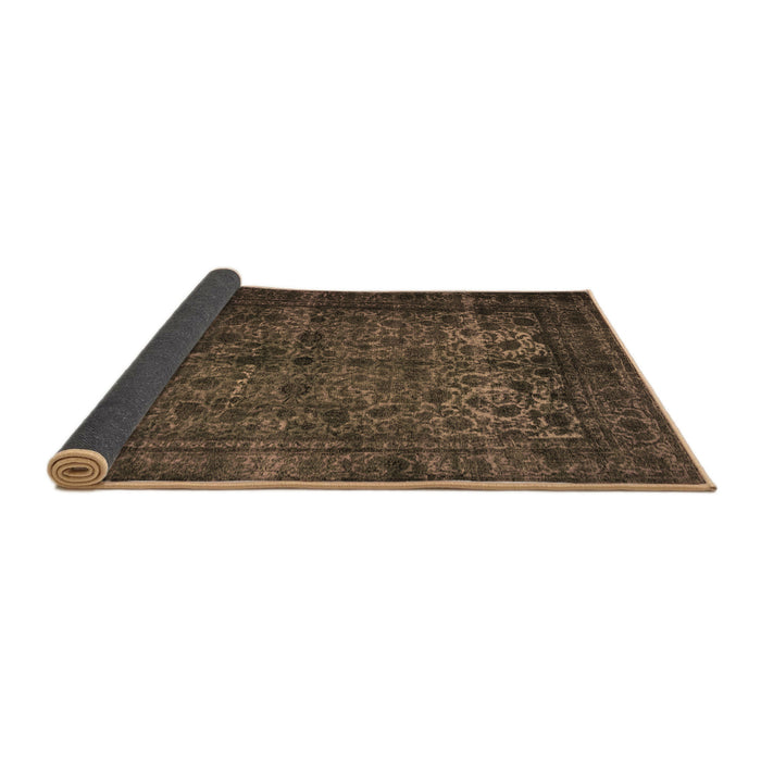 Sideview of Abstract Brown Contemporary Rug, con1111brn
