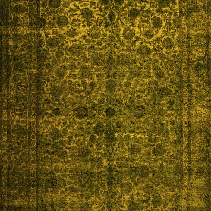 Abstract Yellow Contemporary Rug, con1111yw