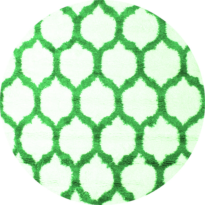 Square Terrilis Green Contemporary Rug, con1112grn