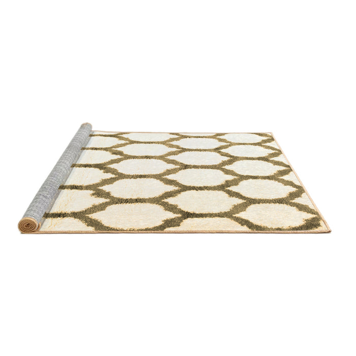 Sideview of Machine Washable Terrilis Brown Contemporary Rug, wshcon1112brn