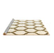 Sideview of Machine Washable Terrilis Brown Contemporary Rug, wshcon1112brn