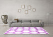 Machine Washable Terrilis Pink Contemporary Rug in a Living Room, wshcon1112pnk