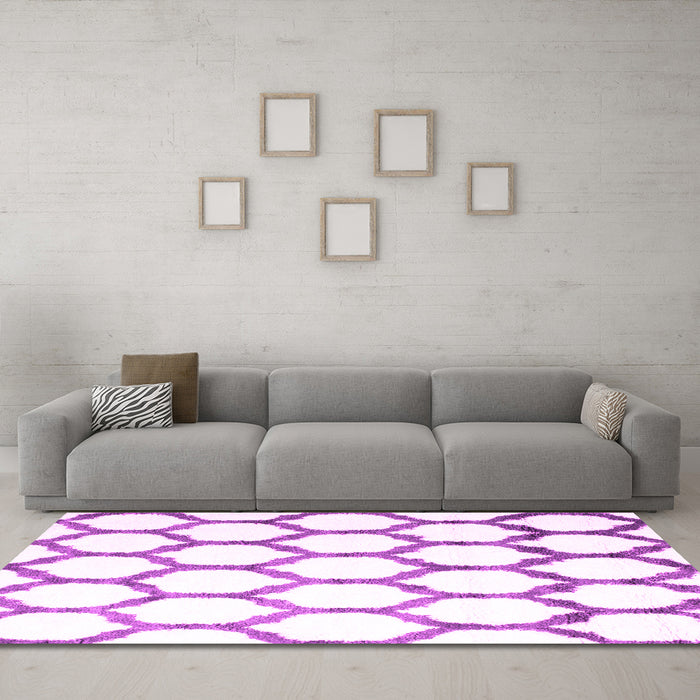 Machine Washable Terrilis Pink Contemporary Rug in a Living Room, wshcon1112pnk
