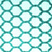 Square Terrilis Turquoise Contemporary Rug, con1112turq