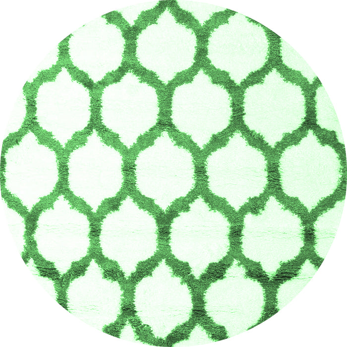 Round Terrilis Emerald Green Contemporary Rug, con1112emgrn