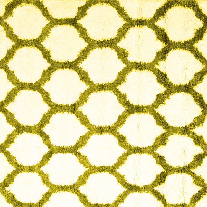 Square Terrilis Yellow Contemporary Rug, con1112yw