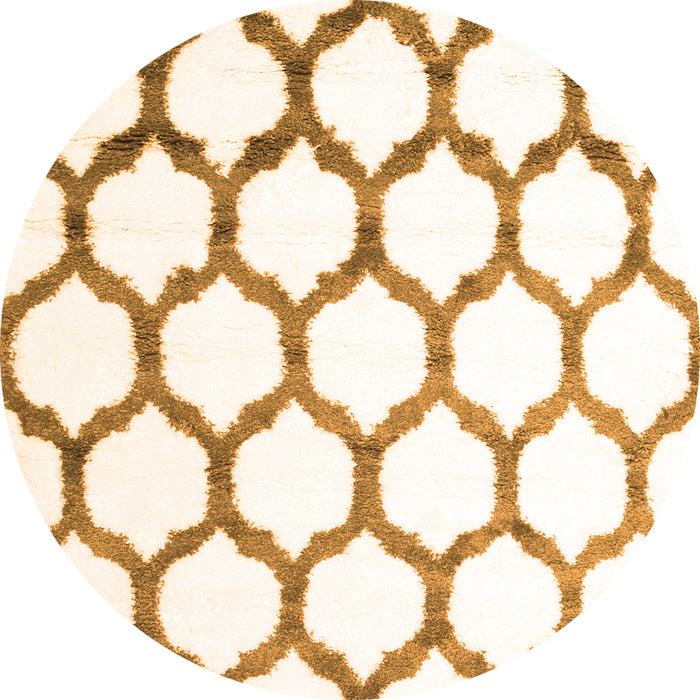 Square Terrilis Orange Contemporary Rug, con1112org