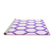 Sideview of Machine Washable Terrilis Purple Contemporary Area Rugs, wshcon1112pur