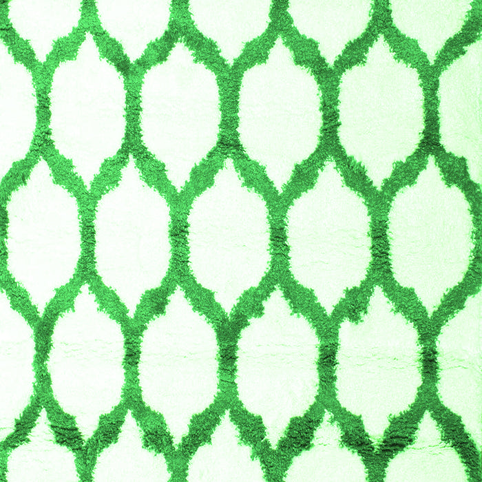 Serging Thickness of Machine Washable Terrilis Green Contemporary Area Rugs, wshcon1112grn