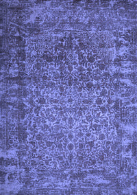 Abstract Blue Contemporary Rug, con1113blu