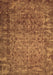 Abstract Brown Contemporary Rug, con1113brn