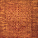 Serging Thickness of Abstract Orange Contemporary Rug, con1113org