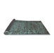 Sideview of Abstract Light Blue Contemporary Rug, con1113lblu