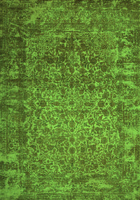 Abstract Green Contemporary Rug, con1113grn