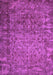 Abstract Purple Contemporary Rug, con1113pur