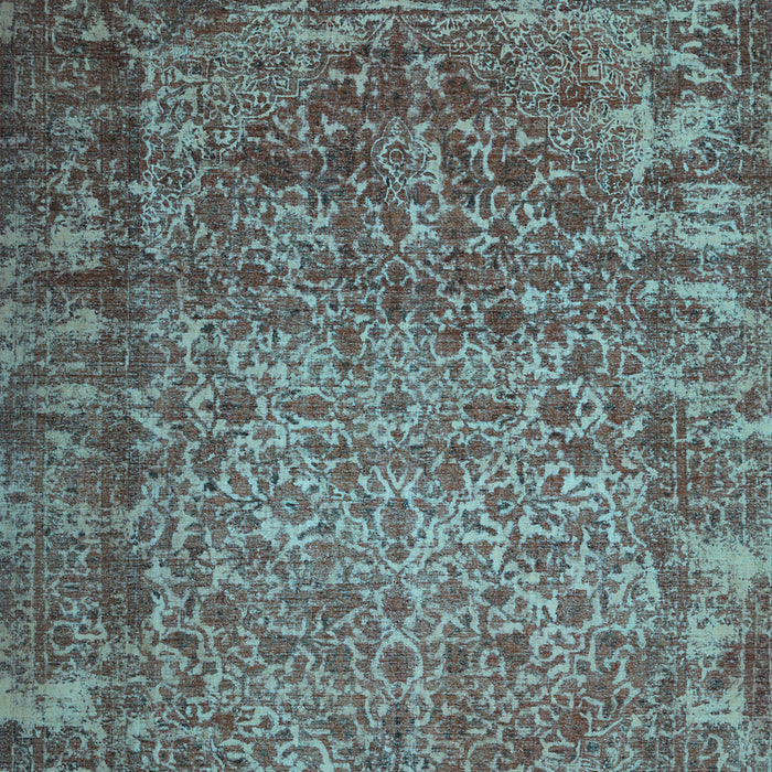 Machine Washable Abstract Light Blue Contemporary Rug, wshcon1113lblu