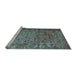 Sideview of Machine Washable Abstract Light Blue Contemporary Rug, wshcon1113lblu