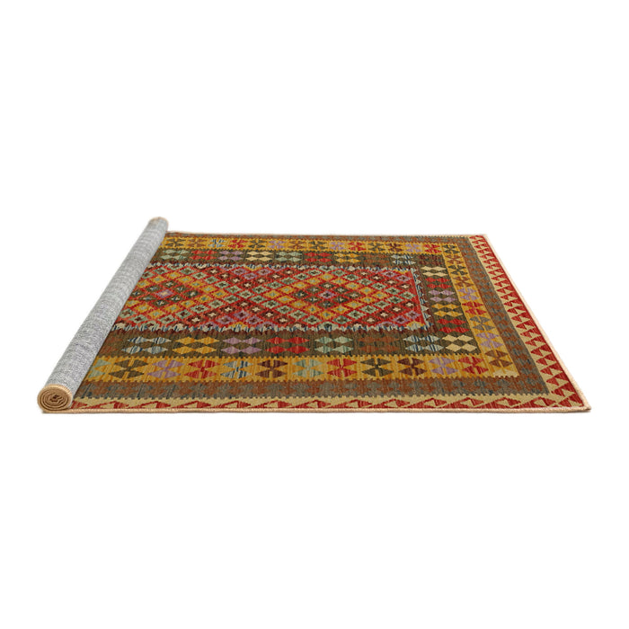 Serging Thickness of Machine Washable Contemporary Mahogany Brown Rug, wshcon1114