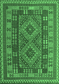 Oriental Emerald Green Traditional Rug, con1114emgrn