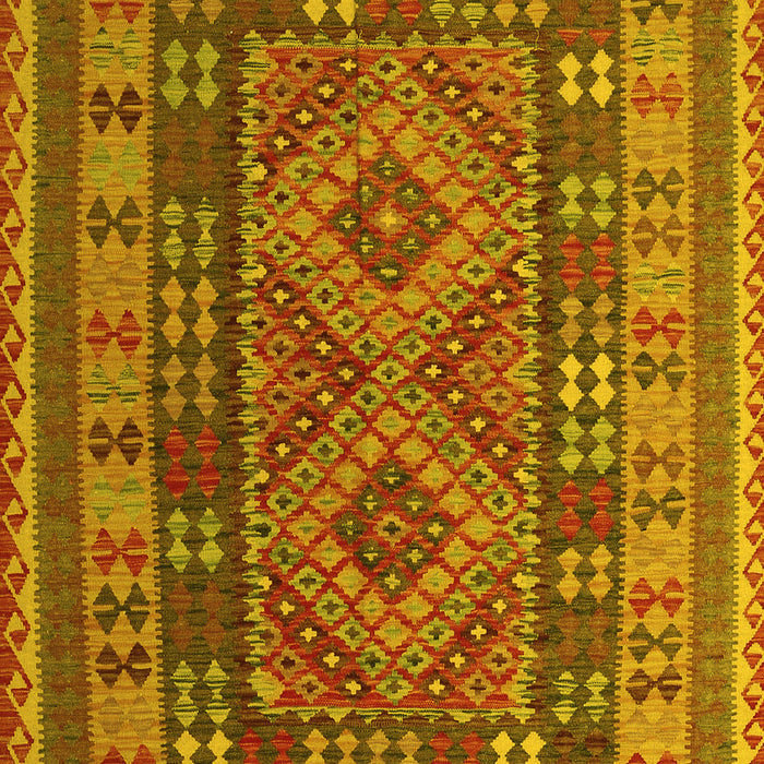 Oriental Yellow Traditional Rug, con1114yw