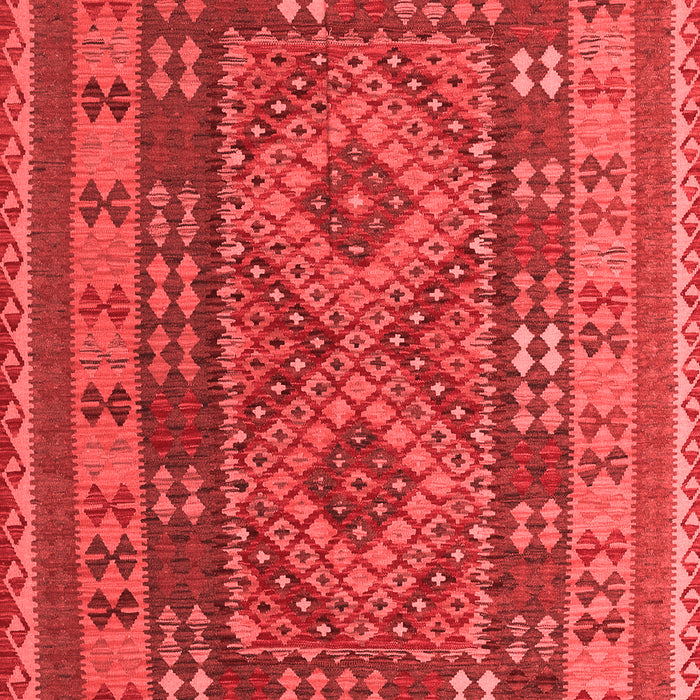 Machine Washable Oriental Red Traditional Rug, wshcon1114red