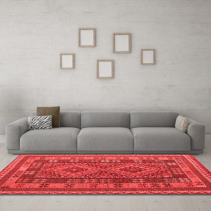 Traditional Red Washable Rugs