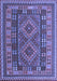 Machine Washable Oriental Blue Traditional Rug, wshcon1114blu