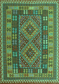 Oriental Turquoise Traditional Rug, con1114turq