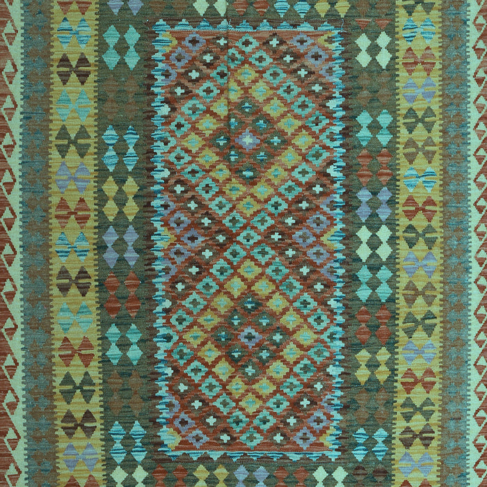 Machine Washable Oriental Light Blue Traditional Rug, wshcon1114lblu