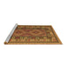 Sideview of Machine Washable Oriental Brown Traditional Rug, wshcon1114brn