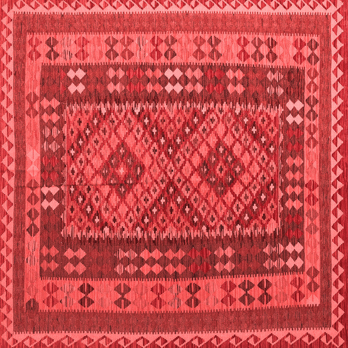 Machine Washable Oriental Red Traditional Rug, wshcon1114red